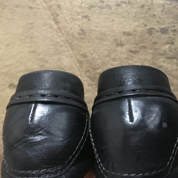 Clarks Black Leather Zipper Shoes - Picture 8 of 10